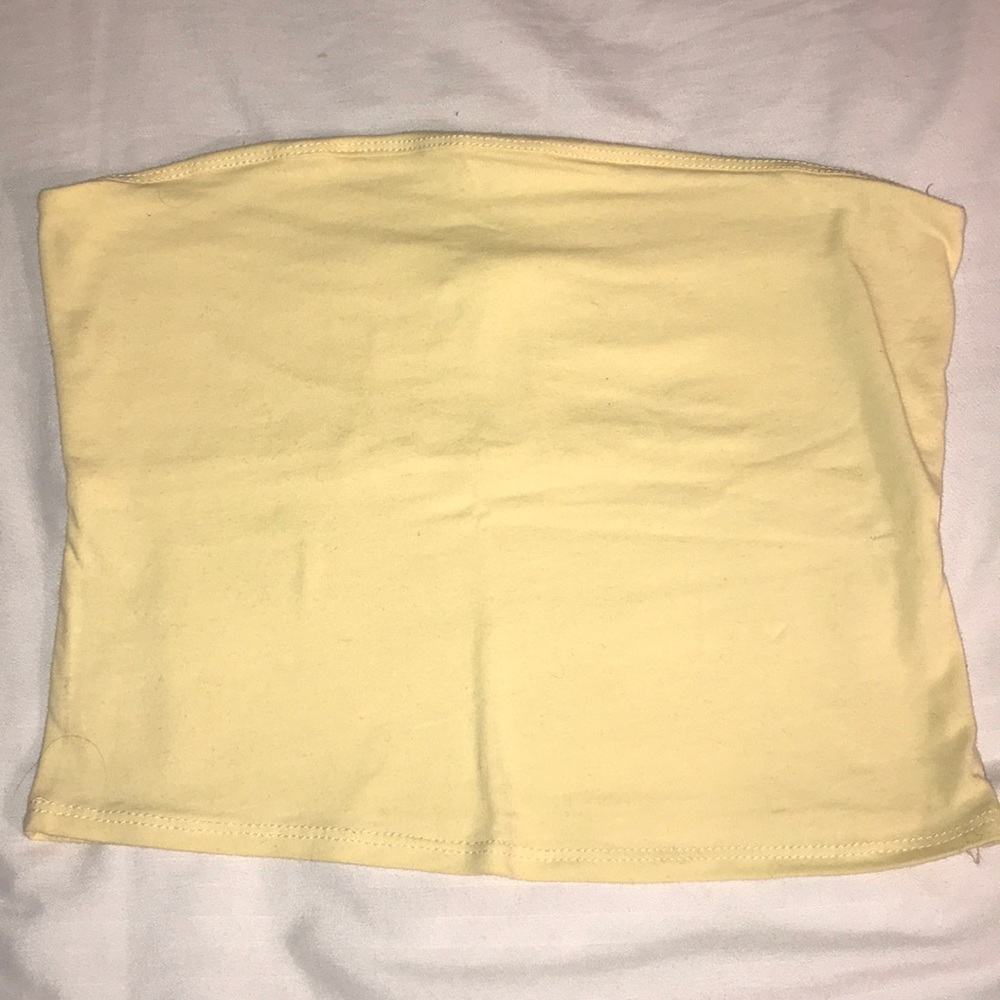 Yellow tube top